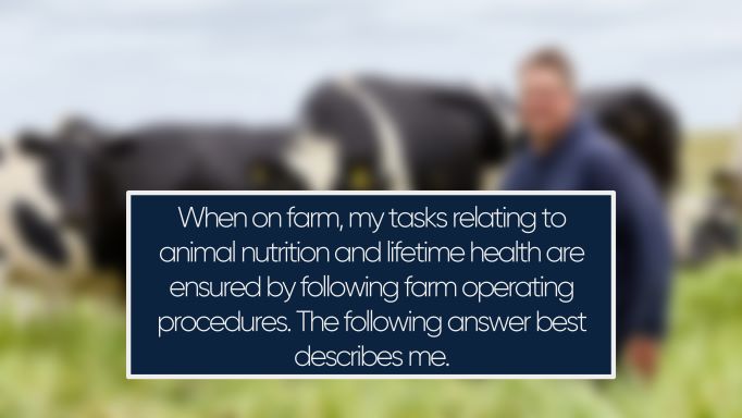 When on farm, my tasks relating to animal nutrition and lifetime health are ensured by following farm operating procedures. 